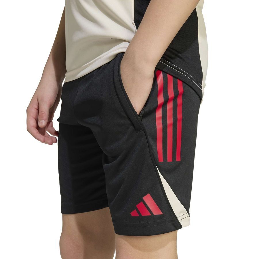 Liverpool Training Shorts Tiro 25 - Black/Strawberry Red/Wonder White Kids-SoccerKits Hub | Buy Soccer Jerseys Online